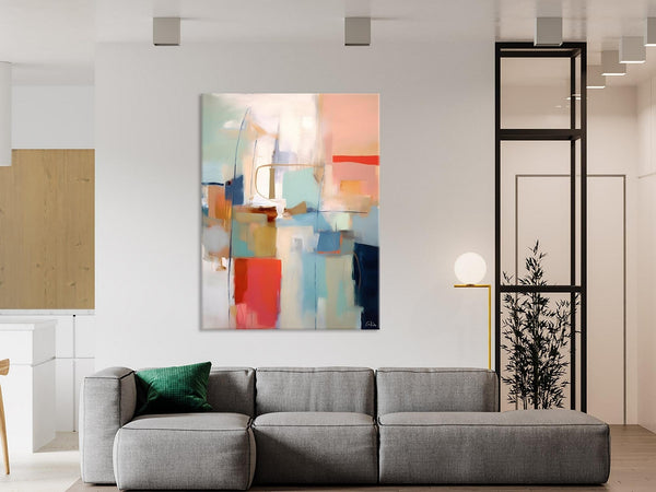 Contemporary Acrylic Painting on Canvas, Large Wall Art Painting for Living Room, Original Canvas Art, Modern Abstract Wall Paintings-Silvia Home Craft