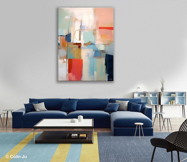 Contemporary Acrylic Painting on Canvas, Large Wall Art Painting for Living Room, Original Canvas Art, Modern Abstract Wall Paintings-Silvia Home Craft