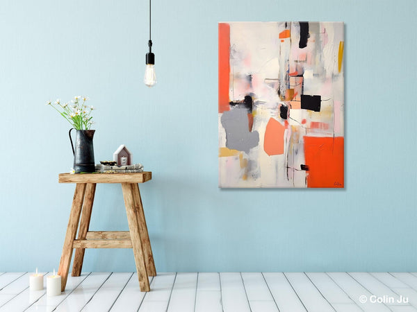 Acrylic Painting on Canvas, Contemporary Painting, Canvas Paintings for Dining Room, Extra Large Modern Wall Art, Original Abstract Painting-Silvia Home Craft