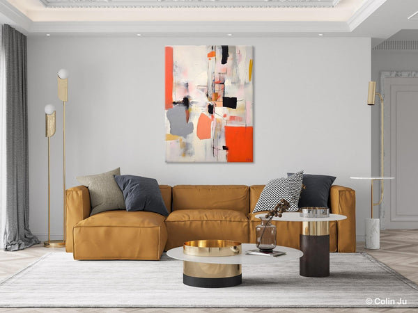 Acrylic Painting on Canvas, Contemporary Painting, Canvas Paintings for Dining Room, Extra Large Modern Wall Art, Original Abstract Painting-Silvia Home Craft