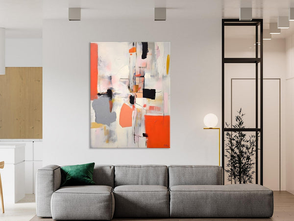 Acrylic Painting on Canvas, Contemporary Painting, Canvas Paintings for Dining Room, Extra Large Modern Wall Art, Original Abstract Painting-Silvia Home Craft