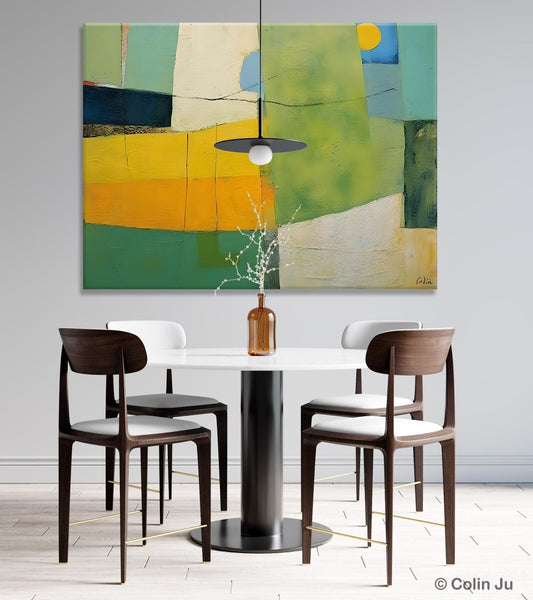 Original Canvas Artwork, Large Wall Art Painting for Dining Room, Contemporary Acrylic Painting on Canvas, Modern Abstract Wall Paintings-Silvia Home Craft