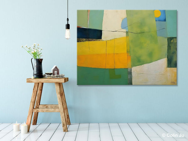 Original Canvas Artwork, Large Wall Art Painting for Dining Room, Contemporary Acrylic Painting on Canvas, Modern Abstract Wall Paintings-Silvia Home Craft