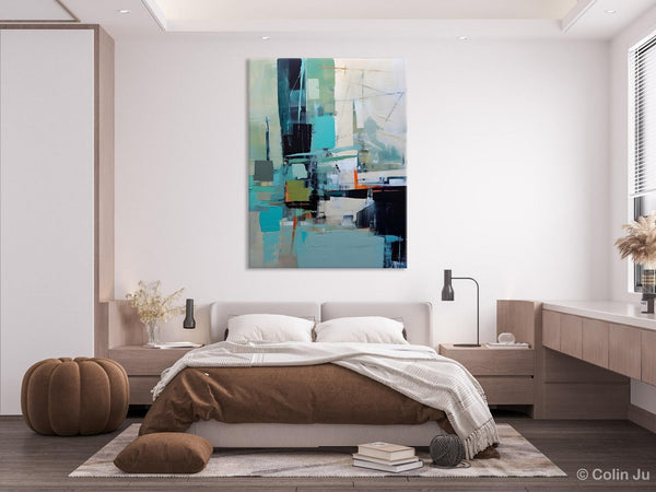 Original Abstract Art, Large Wall Art Painting for Dining Room, Large Modern Canvas Wall Paintings, Hand Painted Acrylic Painting on Canvas-Silvia Home Craft
