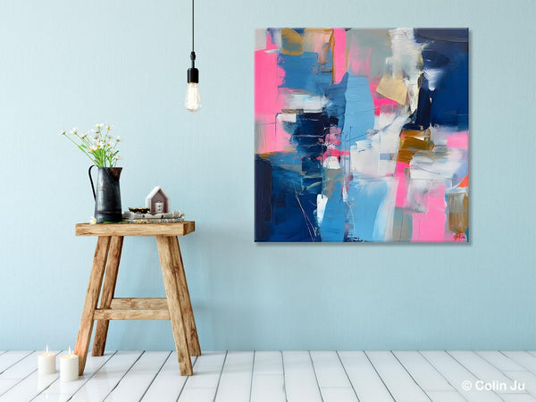 Canvas Art, Original Modern Wall Art, Modern Acrylic Artwork, Modern Canvas Paintings, Contemporary Large Abstract Painting for Dining Room-Silvia Home Craft