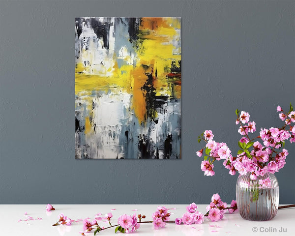 Large Modern Paintings, Contemporary Wall Art, Hand Painted Canvas Art, Extra Large Paintings for Living Room, Original Abstract Painting-Silvia Home Craft