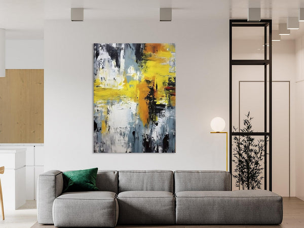 Large Modern Paintings, Contemporary Wall Art, Hand Painted Canvas Art, Extra Large Paintings for Living Room, Original Abstract Painting-Silvia Home Craft