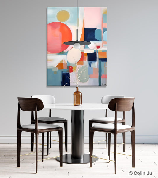 Large Contemporary Wall Art, Acrylic Painting on Canvas, Extra Large Paintings for Dining Room, Modern Paintings, Original Abstract Painting-Silvia Home Craft