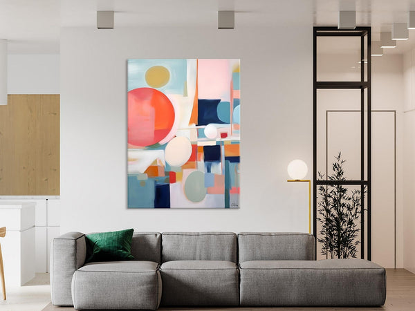 Large Contemporary Wall Art, Acrylic Painting on Canvas, Extra Large Paintings for Dining Room, Modern Paintings, Original Abstract Painting-Silvia Home Craft
