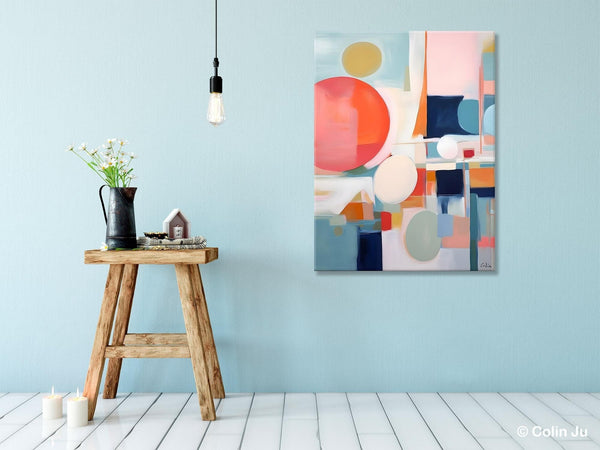Large Contemporary Wall Art, Acrylic Painting on Canvas, Extra Large Paintings for Dining Room, Modern Paintings, Original Abstract Painting-Silvia Home Craft