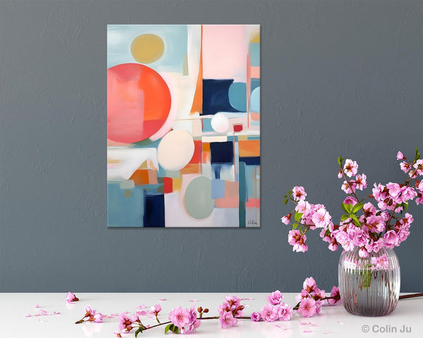 Large Contemporary Wall Art, Acrylic Painting on Canvas, Extra Large Paintings for Dining Room, Modern Paintings, Original Abstract Painting-Silvia Home Craft