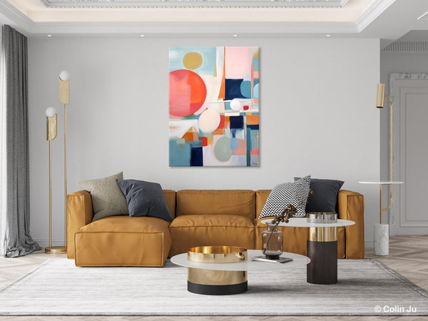 Large Contemporary Wall Art, Acrylic Painting on Canvas, Extra Large Paintings for Dining Room, Modern Paintings, Original Abstract Painting-Silvia Home Craft