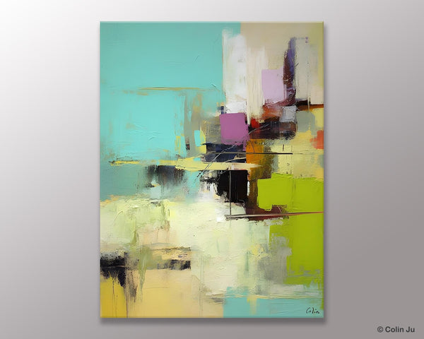 Contemporary Wall Art Paintings, Extra Large Original Art, Abstract Landscape Artwork, Landscape Painting on Canvas, Hand Painted Canvas Art-Silvia Home Craft