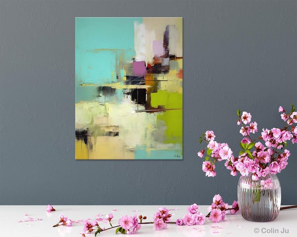 Contemporary Wall Art Paintings, Extra Large Original Art, Abstract Landscape Artwork, Landscape Painting on Canvas, Hand Painted Canvas Art-Silvia Home Craft