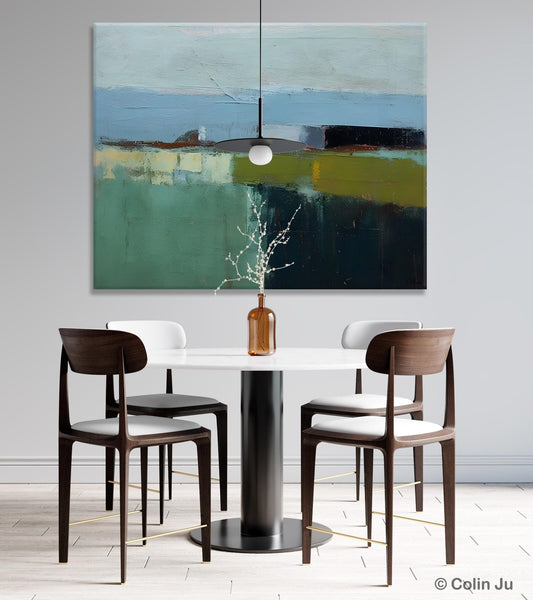 Landscape Acrylic Paintings, Landscape Abstract Painting, Modern Wall Art for Living Room, Original Abstract Art, Acrylic Painting on Canvas-Silvia Home Craft