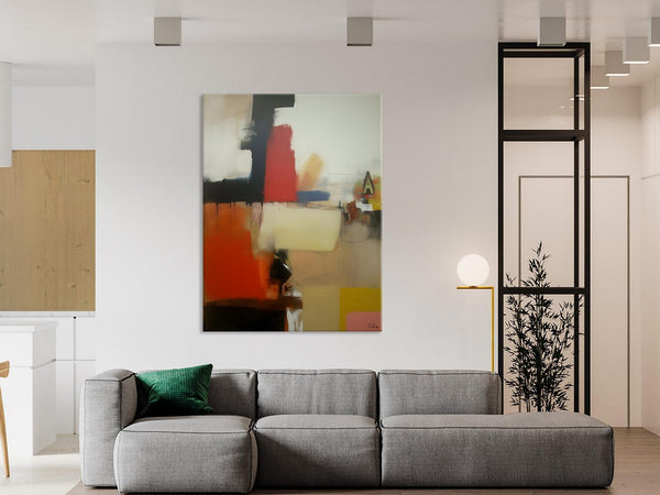 Large Contemporary Wall Art, Abstract Wall Paintings, Extra Large Paintings for Bedroom, Hand Painted Canvas Art, Original Modern Painting-Silvia Home Craft