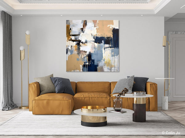 Large Wall Art for Bedroom, Abstract Modern Acrylic Art, Canvas Paintings for Sale, Modern Original Abstract Art, Contemporary Canvas Art-Silvia Home Craft