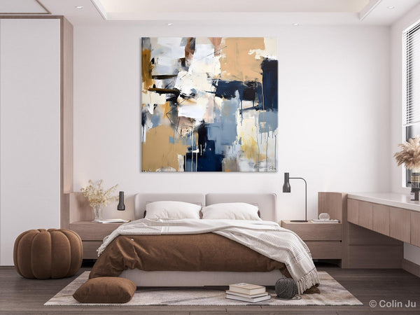 Large Wall Art for Bedroom, Abstract Modern Acrylic Art, Canvas Paintings for Sale, Modern Original Abstract Art, Contemporary Canvas Art-Silvia Home Craft