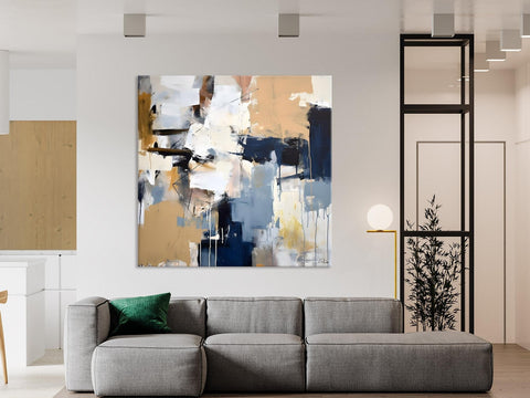 Large Wall Art for Bedroom, Abstract Modern Acrylic Art, Canvas Paintings for Sale, Modern Original Abstract Art, Contemporary Canvas Art-Silvia Home Craft
