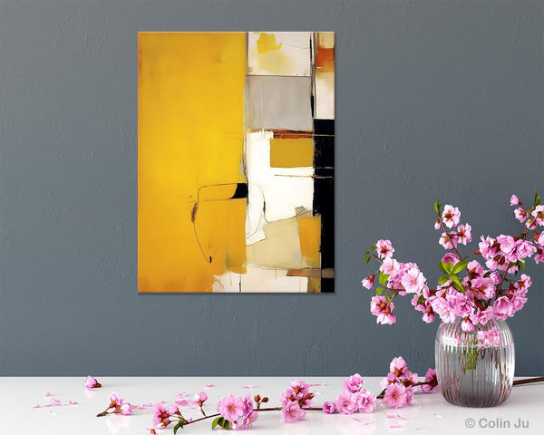 Original Canvas Artwork, Large Wall Art Painting for Dining Room, Oversized Abstract Art Paintings, Contemporary Acrylic Painting on Canvas-Silvia Home Craft