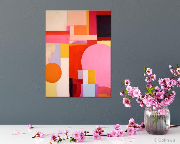 Large Wall Painting for Bedroom, Hand Painted Canvas Art, Large Modern Paintings, Original Abstract Canvas Art, Acrylic Painting on Canvas-Silvia Home Craft