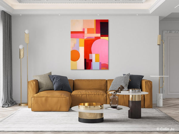 Large Wall Painting for Bedroom, Hand Painted Canvas Art, Large Modern Paintings, Original Abstract Canvas Art, Acrylic Painting on Canvas-Silvia Home Craft