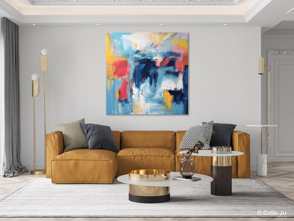 Abstract Paintings for Bedroom, Original Modern Paintings, Large Contemporary Canvas Art, Modern Acrylic Artwork, Buy Art Paintings Online-Silvia Home Craft