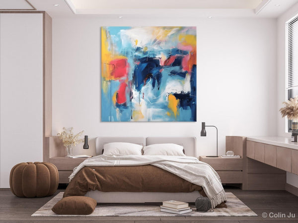 Abstract Paintings for Bedroom, Original Modern Paintings, Large Contemporary Canvas Art, Modern Acrylic Artwork, Buy Art Paintings Online-Silvia Home Craft