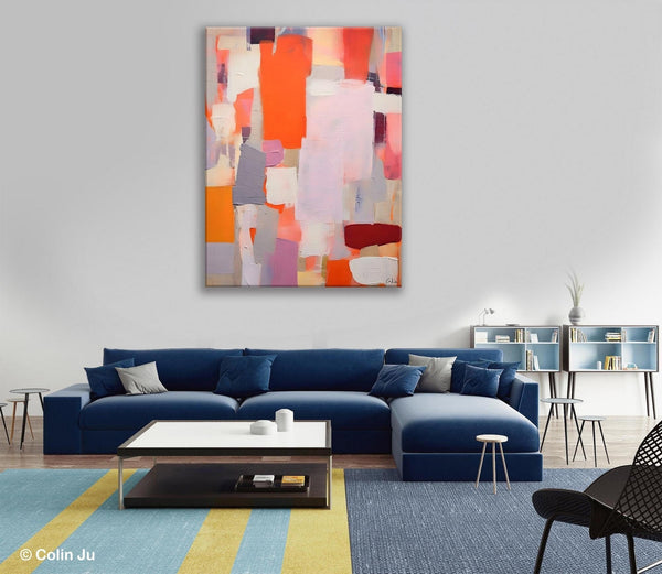 Abstract Wall Paintings, Heavy Texture Canvas Art, Large Contemporary Wall Art, Extra Large Paintings for Bedroom, Original Modern Painting-Silvia Home Craft