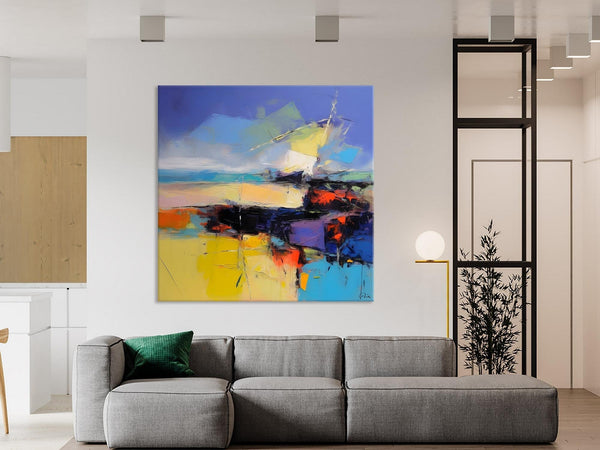 Modern Acrylic Artwork, Buy Art Paintings Online, Contemporary Canvas Art, Original Modern Paintings, Large Abstract Painting for Bedroom-Silvia Home Craft