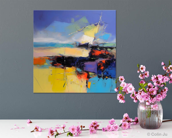 Modern Acrylic Artwork, Buy Art Paintings Online, Contemporary Canvas Art, Original Modern Paintings, Large Abstract Painting for Bedroom-Silvia Home Craft