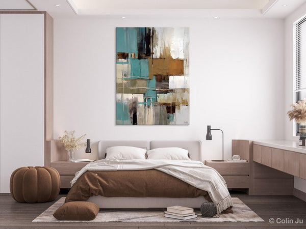 Large Paintings for Sale, Large Modern Canvas Art for Bedroom, Original Wall Art Paintings, Hand Painted Canvas Art, Acrylic Art on Canvas-Silvia Home Craft