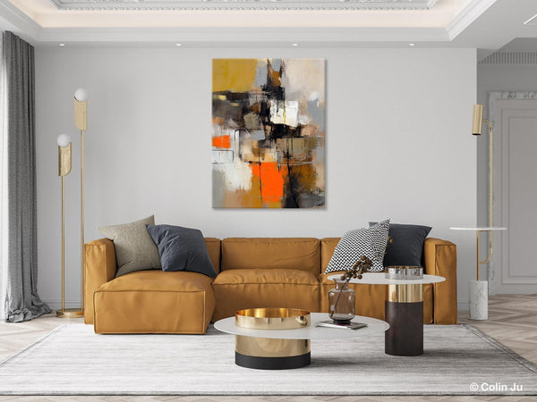 Acrylic Painting on Canvas, Modern Paintings, Extra Large Paintings for Dining Room, Large Contemporary Wall Art, Original Abstract Painting-Silvia Home Craft