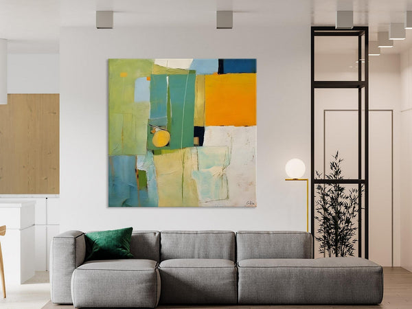 Original Modern Wall Paintings, Contemporary Canvas Art, Abstract Painting for Bedroom, Modern Acrylic Artwork, Heavy Texture Canavas Art-Silvia Home Craft