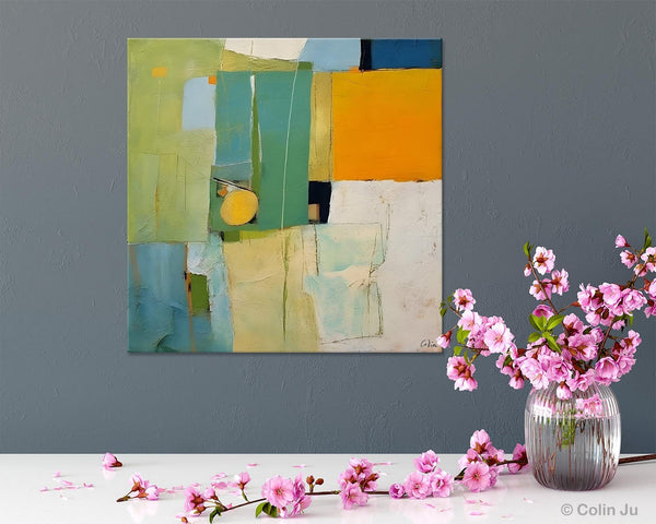 Original Modern Wall Paintings, Contemporary Canvas Art, Abstract Painting for Bedroom, Modern Acrylic Artwork, Heavy Texture Canavas Art-Silvia Home Craft
