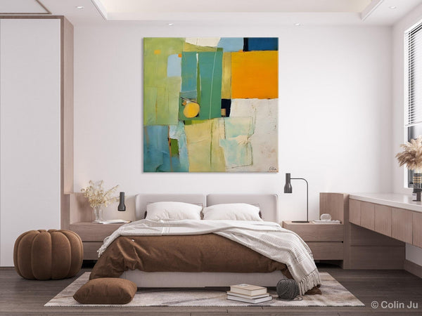 Original Modern Wall Paintings, Contemporary Canvas Art, Abstract Painting for Bedroom, Modern Acrylic Artwork, Heavy Texture Canavas Art-Silvia Home Craft