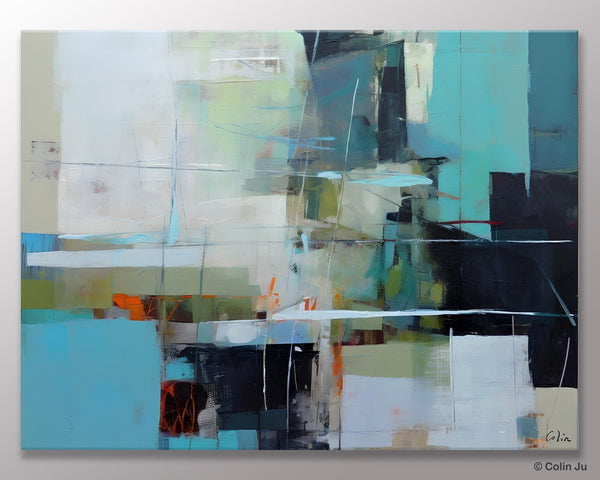 Extra Large Canvas Paintings, Original Abstract Painting, Modern Wall Art Ideas for Living Room, Impasto Art, Contemporary Acrylic Paintings-Silvia Home Craft