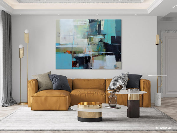 Extra Large Canvas Paintings, Original Abstract Painting, Modern Wall Art Ideas for Living Room, Impasto Art, Contemporary Acrylic Paintings-Silvia Home Craft