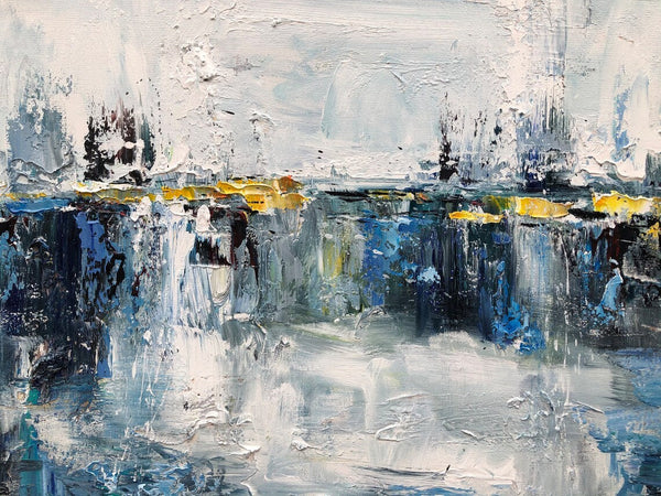Living Room Wall Art Painting, Extra Large Acrylic Painting, Simple Modern Art, Palette Knife Paintings, Modern Contemporary Abstract Artwork-Silvia Home Craft