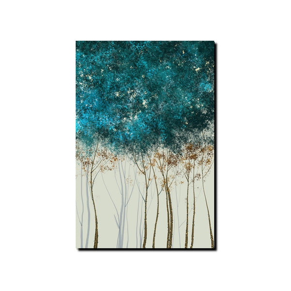Tree Paintings, Simple Modern Art, Dining Room Wall Art Ideas, Buy Canvas Art Online, Simple Abstract Art, Large Acrylic Painting on Canvas-Silvia Home Craft