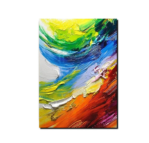 Contemporary Modern Art, Living Room Wall Art Ideas, Impasto Paintings, Buy Large Paintings Online, Palette Knife Paintings-Silvia Home Craft