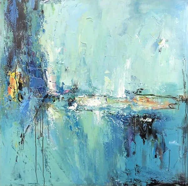 Modern Acrylic Canvas Painting, Heavy Texture Paintings, Palette Knife Paniting, Acrylic Painting on Canvas, Oversized Wall Art Painting for Sale-Silvia Home Craft