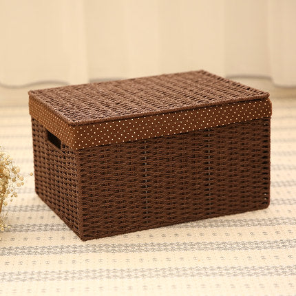 Storage Basket with Lid, Storage Baskets for Toys, Rectangular Storage