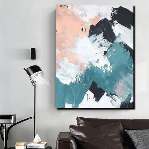 Contemporary Abstract Art, Bedroom Canvas Art Ideas, Large Painting for Sale, Buy Large Paintings Online, Simple Modern Art-Silvia Home Craft