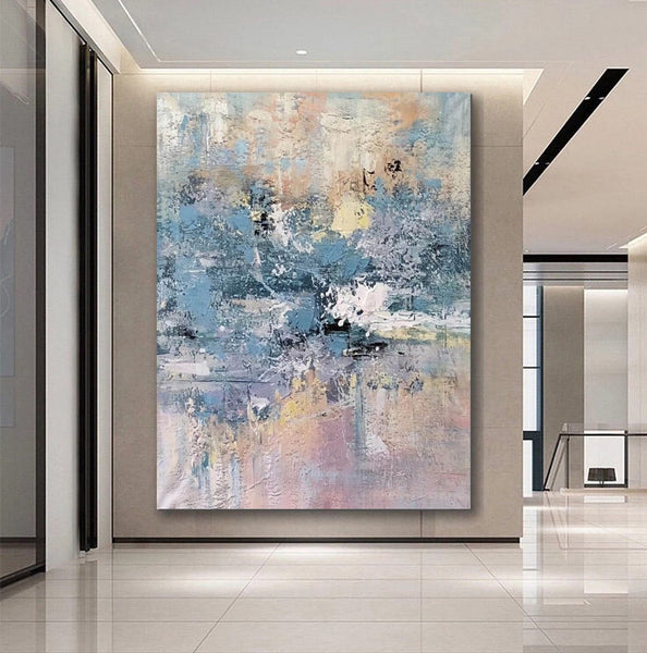 Simple Wall Art Ideas, Heavy Texture Painting, Bedroom Abstract Paintings, Modern Abstract Painting, Large Acrylic Canvas Paintings-Silvia Home Craft
