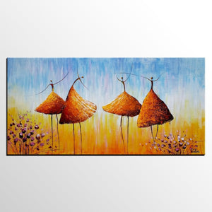 Modern Art, Ballet Dancer Painting, Abstract Art, Contemporary Artwork, Art for Sale, Abstract Painting-Silvia Home Craft