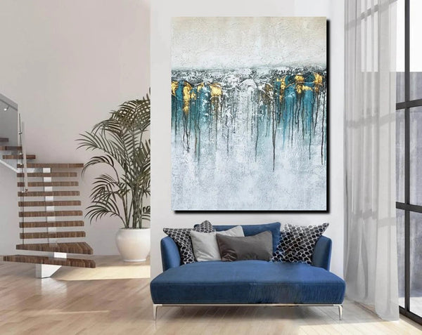 Large Painting for Sale, Buy Large Paintings Online, Simple Modern Art, Contemporary Abstract Art, Bedroom Canvas Painting Ideas-Silvia Home Craft