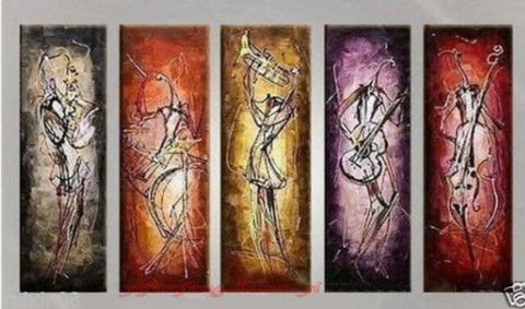 Saxophone Player Painting, Modern Paintings for Living Room, Music Paintings, Extra Large Canvas Painting on Canvas-Silvia Home Craft