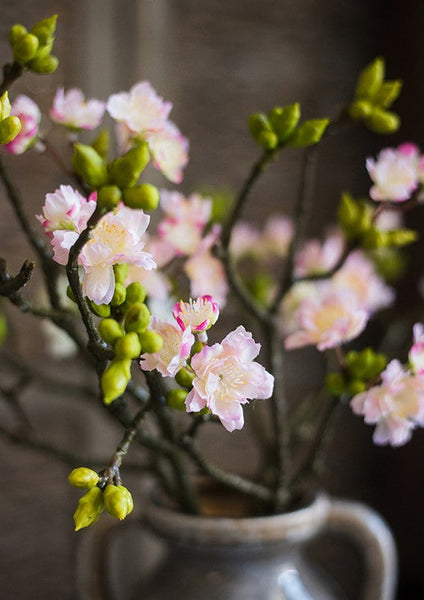 Cherry Blossom, Sakura Flowers, Creative Flower Arrangement Ideas for Home Decoration, Unique Artificial Flowers, Simple Artificial Floral for Bedroom-Silvia Home Craft