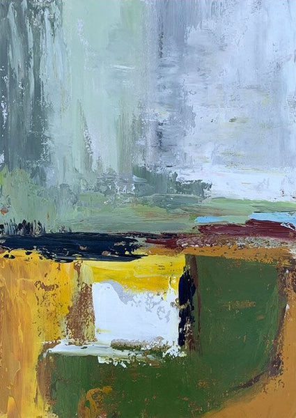 Wall Art Paintings for Living Room, Simple Green Modern Art, Simple Abstract Painting, Large Canvas Paintings for Bedroom, Buy Paintings Online-Silvia Home Craft